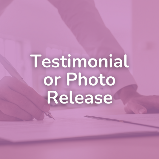 Testimonial or Photo Release