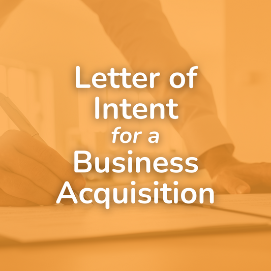Letter of Intent for a Business Acquisition